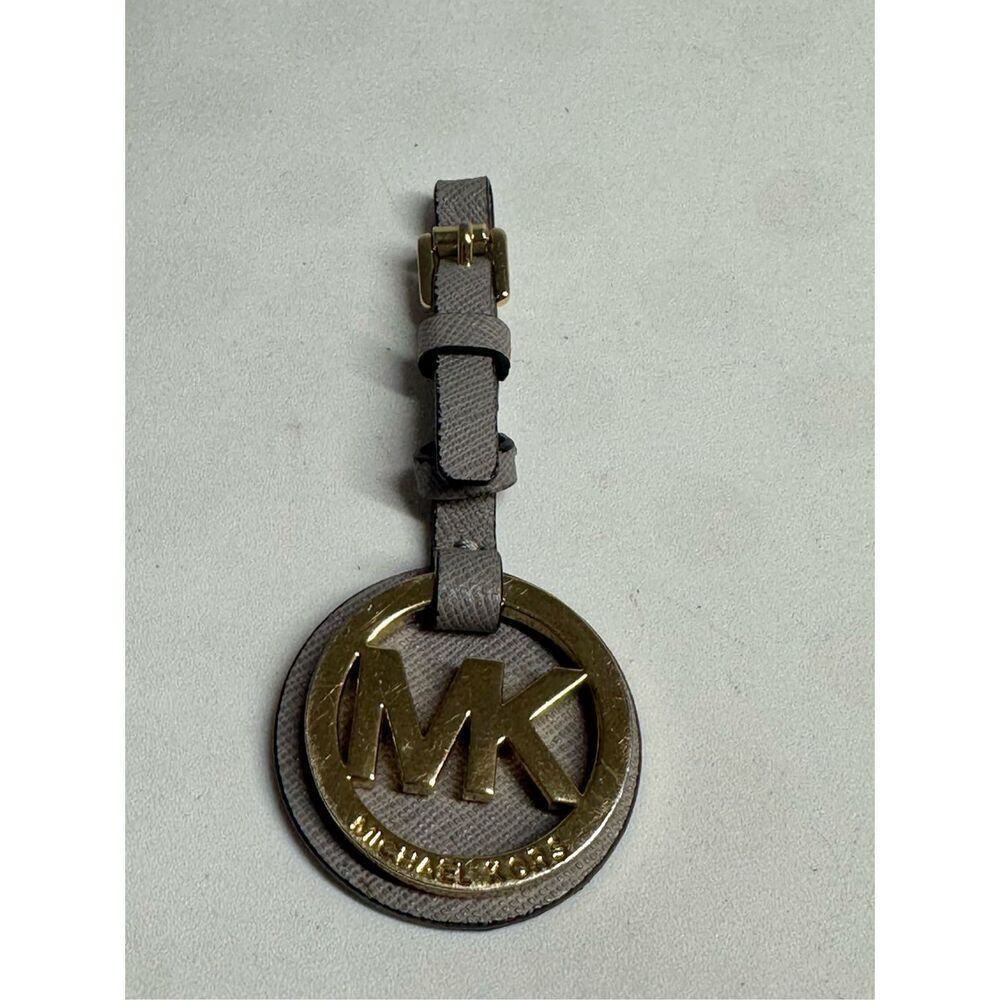 Michael Kors Gold and Gray Keychain